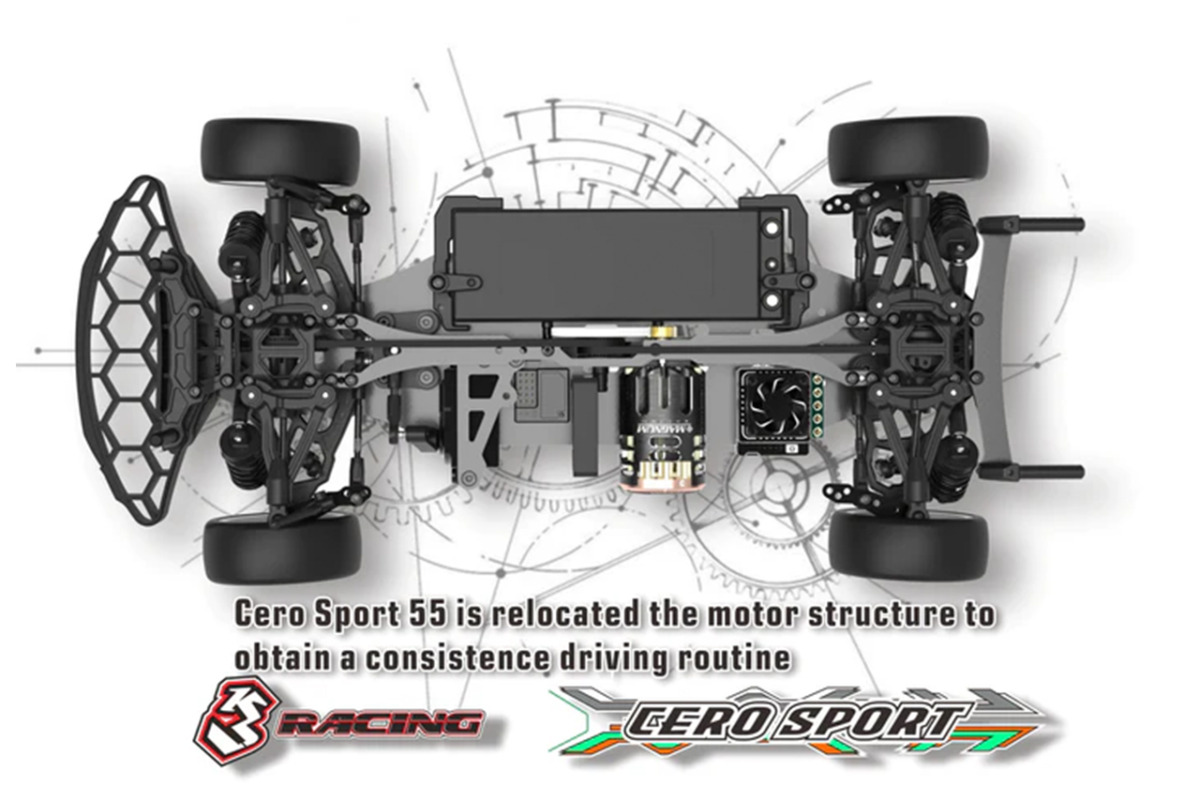 3RACING セロ スポーツ 55 KIT-CERO SPORT 55 | 福山ラジコンセンター 