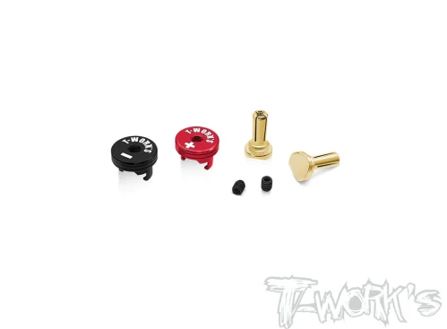T-work's　EA-040-4 Polarity Heatsink Connector 4mm　EA-040-4-RB