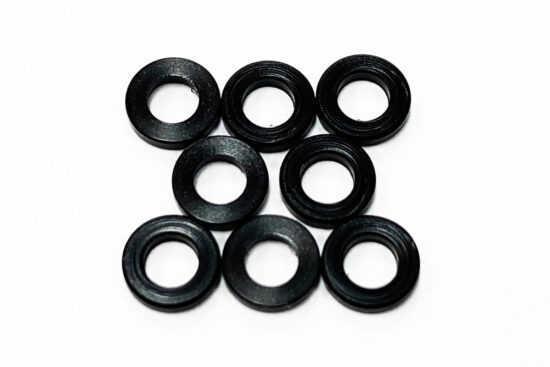 TOPLINE　黒色デルリンスペーサー M2.6 1.0mm8　TP-5110