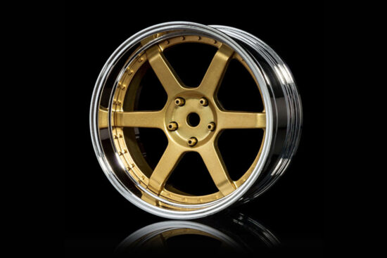MST　106ホイールセット 可変オフセット  金・銀メッキリム 4個入 832107GD