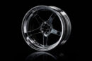 MST　GTホイールセット 可変オフセット  黒メッキ・銀メッキリム 4個入 832109SBK