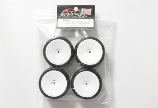 RUSH TIRE　VR3　32X High Precision A Type yellow　PREGLUEDTIRE　RU0862A