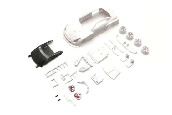 京商　ニッサン GT-R GT500 2008 ホワイトボディセット ホイール付 MZN219