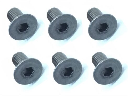 スクエア　2.6x6 チタンヘックス皿ビス 6本入 2.6 X6 Titanium hex Flat Head Screw (6 pcs.)　STR-266