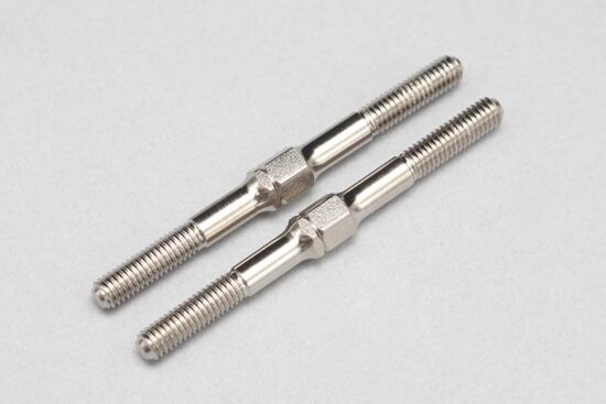 ヨコモ　39mm ターンバックル(ニッケル/対辺4mm ハードスチール製)　SD-TB39NA