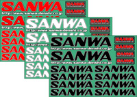 サンワ　SANWAデカール（白）　107A90532A