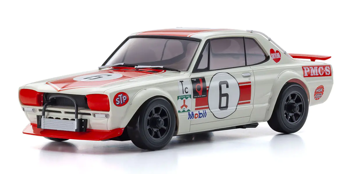 京商 ミニッツAWD 日産 スカイライン 2000GT-R (KPGC10) レーシング 1972 #6 レッド 32643R | 福山ラジコンセンター  | ラジコン販売専門店