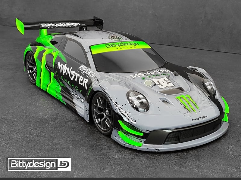 Bittydesign　P-GT3R クリアーボディ 1/10 GT 190ｍｍ ライトウェイト　BDGT-190PGT3R