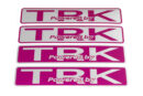 TRK　TRKニューデカール　L（36mm×167mm）4枚入り メタリックシルバー/パープル　TRK-001