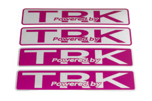 TRK　TRKニューデカール　L（36mm×167mm）4枚入り メタリックシルバー/パープル　TRK-001