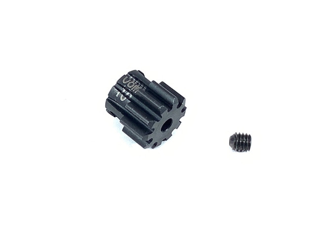 スクエア　380モーター用08Mハードスチールピニオンギヤ10T　Hard steel pinion gear for 380 motor 0.8M 10T for Tamiya Glass hopper　TGX-910