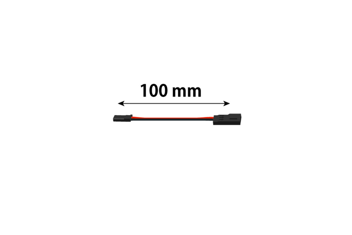 フタバ　受信機用 電源用延長ケーブル（70芯）100mm　311499