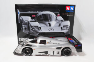 【中古販売】　タミヤ　1/10RC 1990 メルセデス・ベンツ C 11　サーボ・ESC・オプション・スペアボディ付き (未走行)