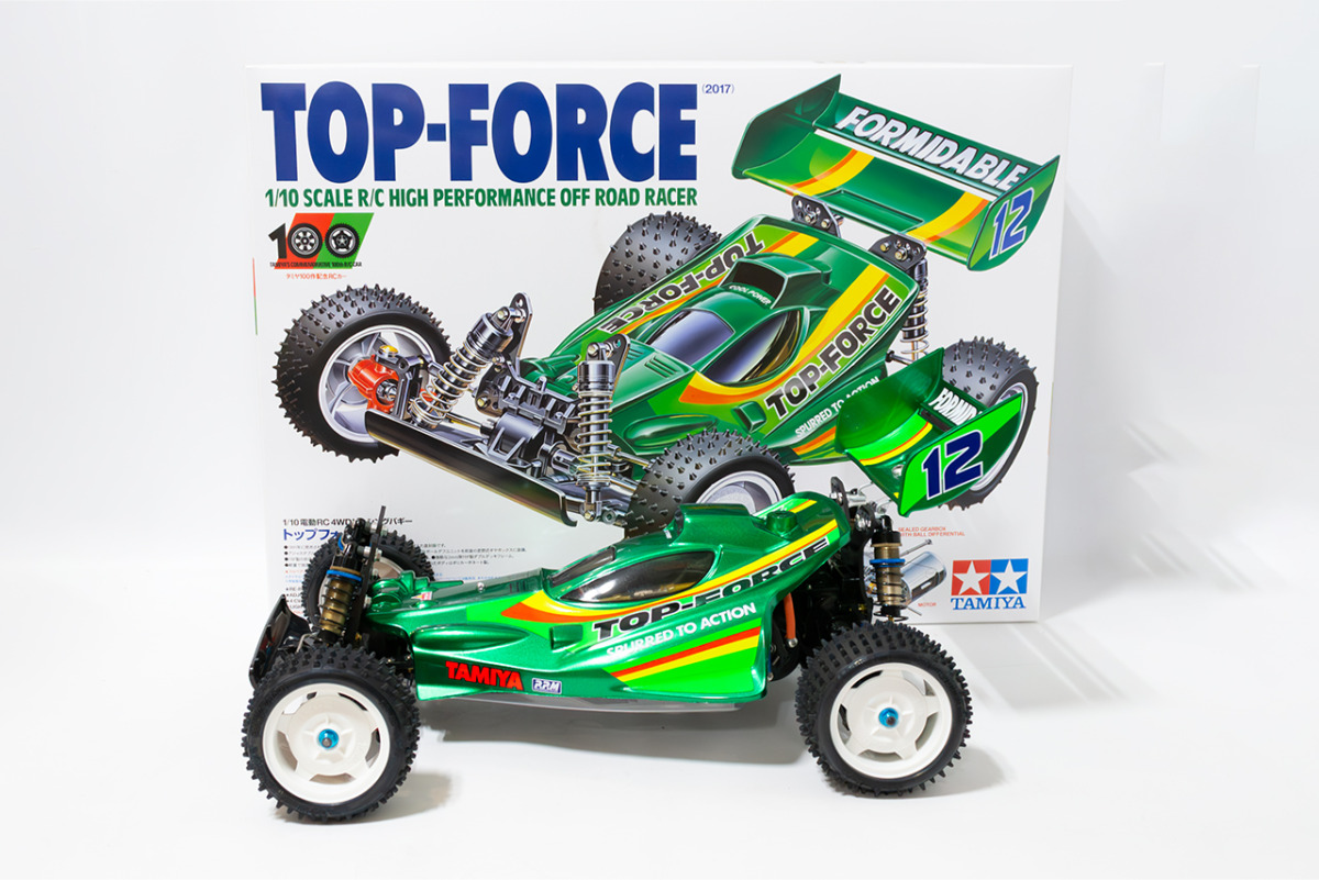 【中古販売】　タミヤ　トップフォース サーボ・ブラシレスモーター10.5T・ESC・オプション多数(未走行)