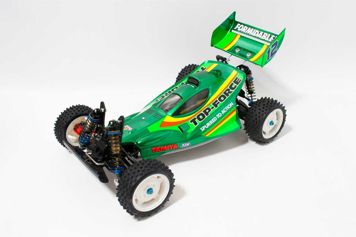 【中古販売】　タミヤ　トップフォース サーボ・ブラシレスモーター10.5T・ESC・オプション多数(未走行)