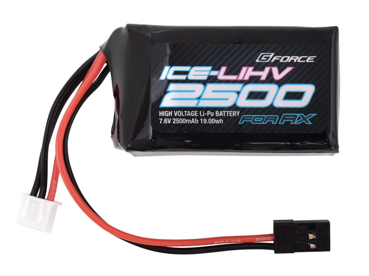 G-FORCE　ICE LiHV 7.6V 2500mAh (受信機用 俵型)　GFG106