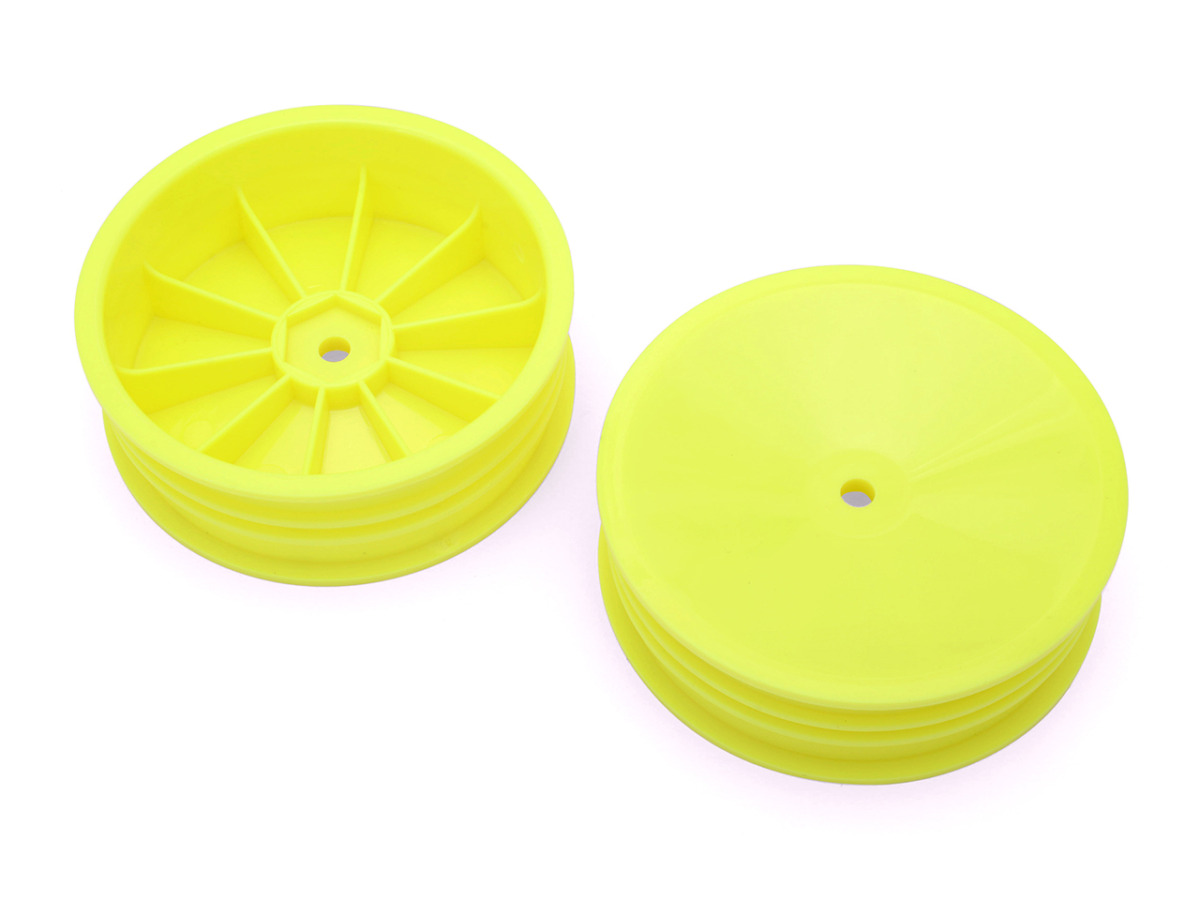 G-FORCE　Front Dish Wheel 2.2 for Carpet Tire (Yellow)　GOP125