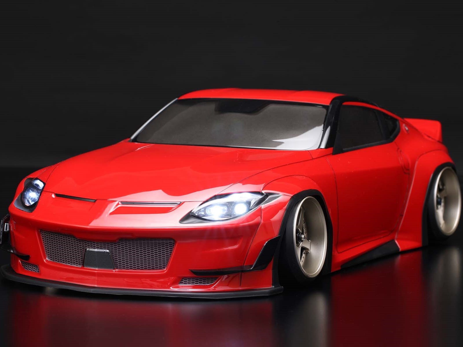 ヨコモ　PANDEM NISSAN Fairlady Z RZ34 ボディセット (ライトブラケット・スポイラー付き)　SD-RZ34B