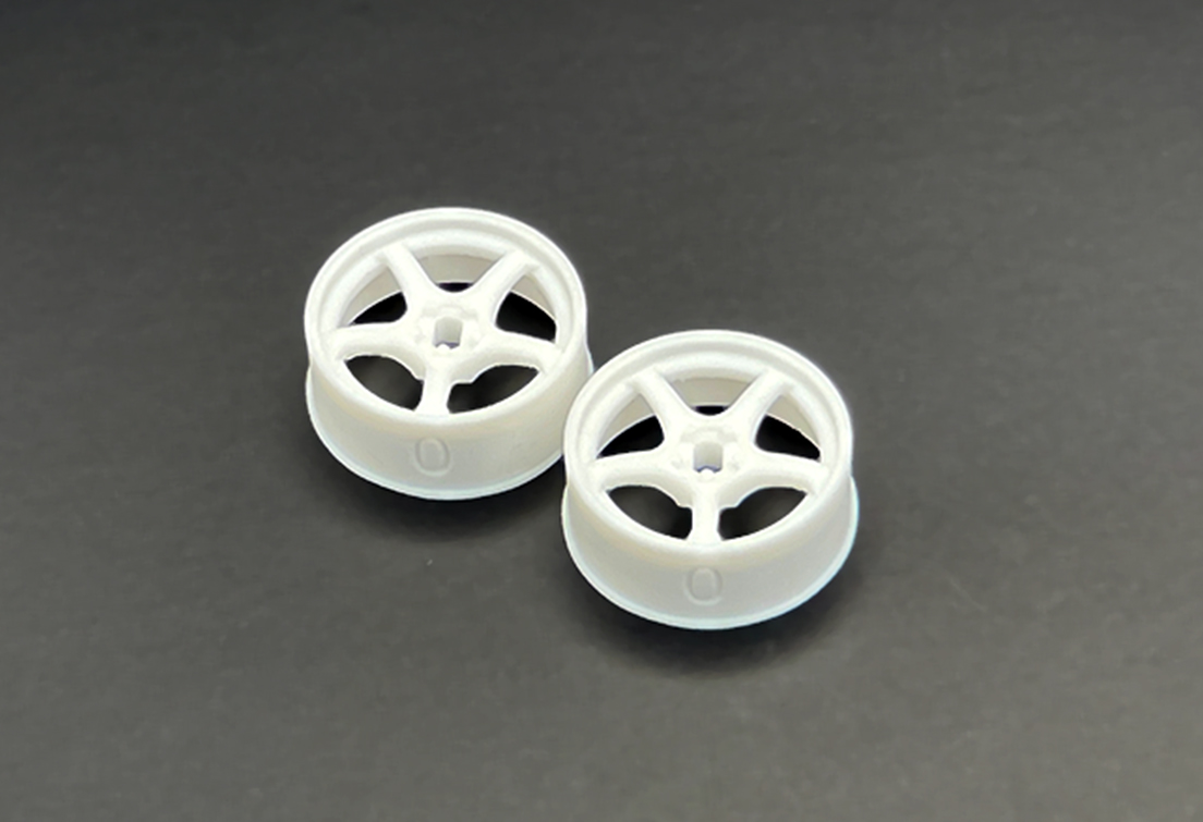 DDLABO 5Spoke wheel white – Narrow 0mm (2pcs) / DDLABO 5本スポークホイール白　ナロー0ｍｍ (2pcs)　DDL-WR001W-N0