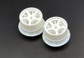 DDLABO 5Spoke wheel white – Narrow 0mm (2pcs) / DDLABO 5本スポークホイール白　ナロー0ｍｍ (2pcs)　DDL-WR001W-N0