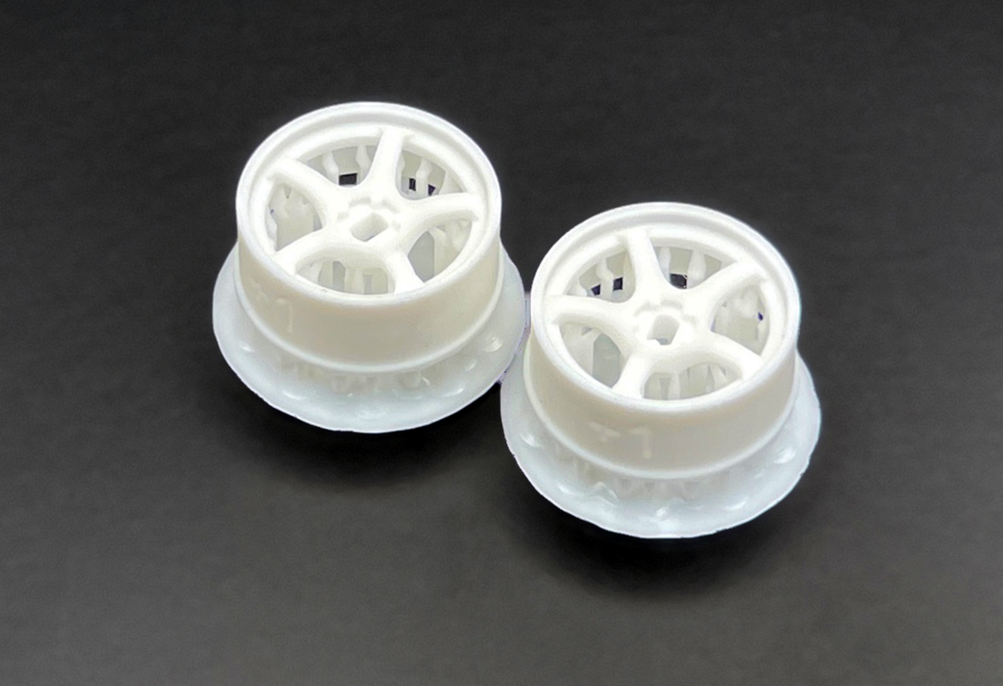 DDLABO 5Spoke wheel white – Narrow 1mm (2pcs) / DDLABO 5本スポークホイール白　ナロー1ｍｍ (2pcs)  DDL-WR001W-N1