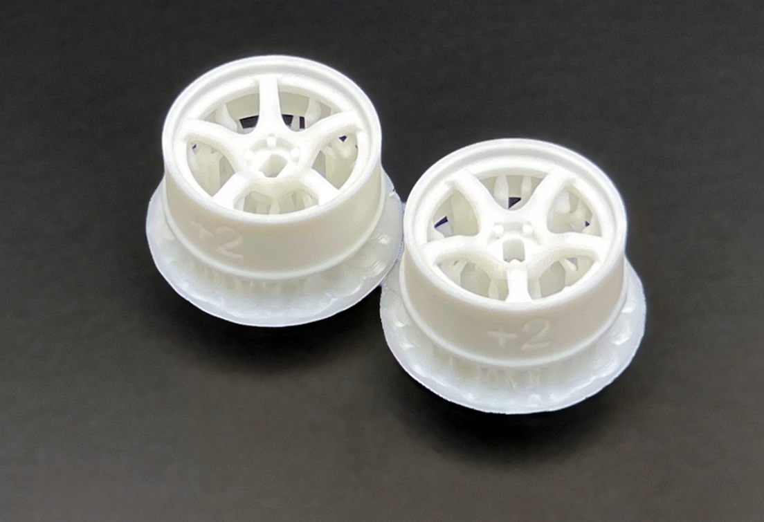 DDLABO 5Spoke wheel white – Narrow 2mm (2pcs) / DDLABO 5本スポークホイール白　ナロー2ｍｍ (2pcs)  DDL-WR001W-N2