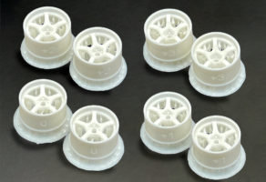 DDLABO 5Spoke wheel white (Wide Set) / DDLABO 5本スポークホイール白（ワイドセット）  DDL-WR001W-W