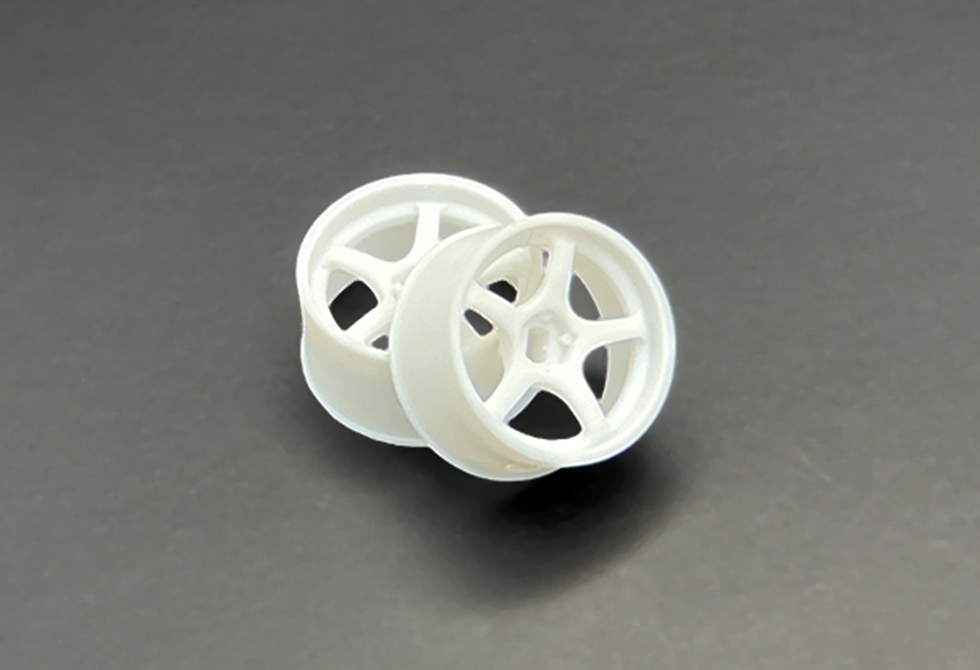 DDLABO 5Spoke wheel white – Wide 0mm (2pcs) / DDLABO 5本スポークホイール白　ワイド0ｍｍ (2pcs)  DDL-WR001W-W0