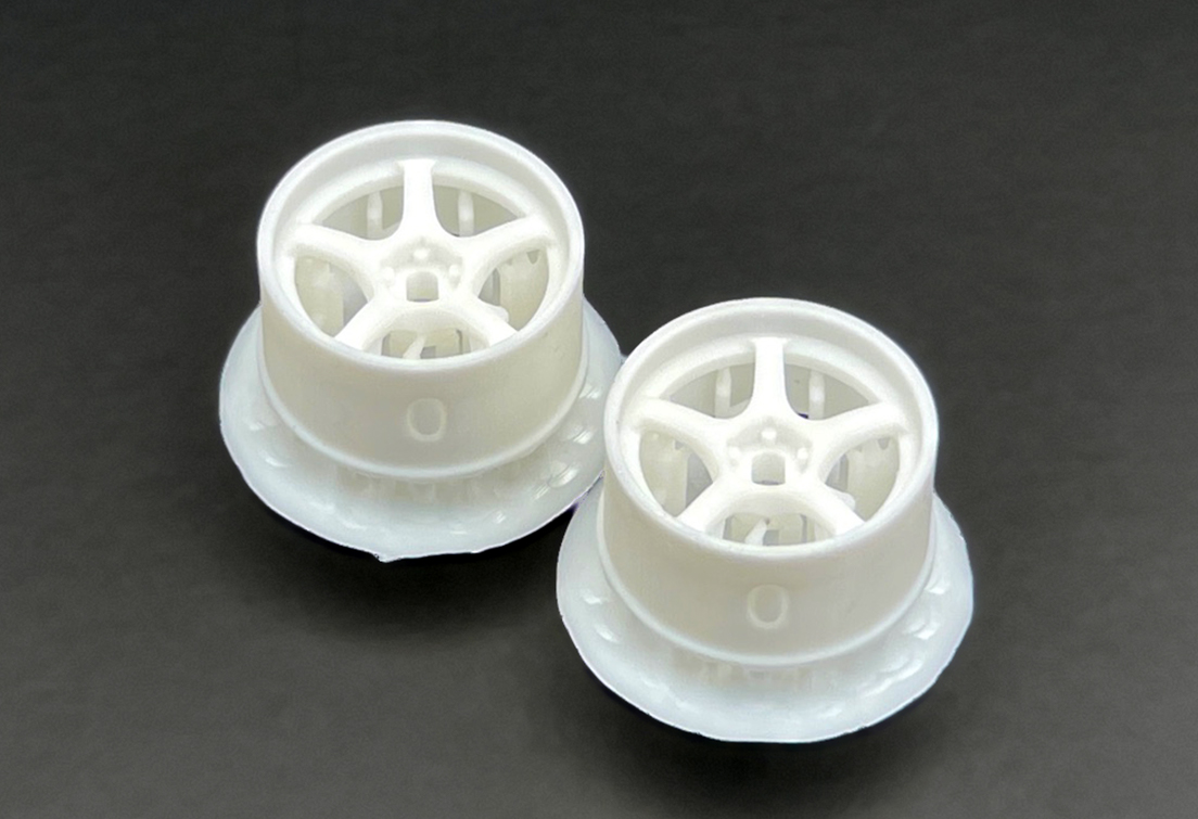 DDLABO 5Spoke wheel white – Wide 0mm (2pcs) / DDLABO 5本スポークホイール白　ワイド0ｍｍ (2pcs)  DDL-WR001W-W0