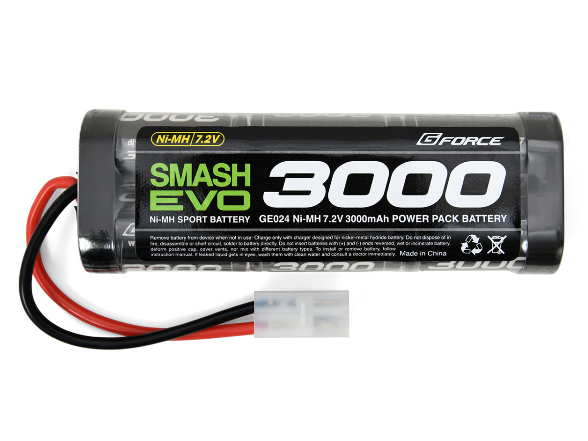 G-FORCE　SMASH EVO NiMH 7.2V 3000mAh　GE024