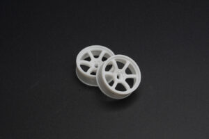 DDLABO 6Spoke wheel white – Narrow 2mm (2pcs) / DDLABO 6本スポークホイール白　ナロー2ｍｍ (2pcs)　DDL-WR002W-N2