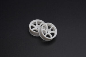 DDLABO 6Spoke wheel white – Narrow 3mm (2pcs) / DDLABO 6本スポークホイール白　ナロー3ｍｍ (2pcs)　DDL-WR002W-N3