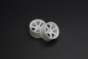 DDLABO 6Spoke wheel white – Wide 1mm (2pcs) / DDLABO 6本スポークホイール白　ワイド1ｍｍ (2pcs)　DDL-WR002W-W1