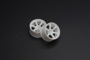 DDLABO 6Spoke wheel white – Wide 2mm (2pcs) / DDLABO 6本スポークホイール白　ワイド2ｍｍ (2pcs)　DDL-WR002W-W2