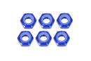 イーグル模型　軽量アルミ ナイロン4mmナット 6個[BL]　2318-BL