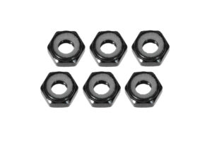 イーグル模型　軽量アルミ ナイロン4mmナット 6個[BK]　2318U-BK