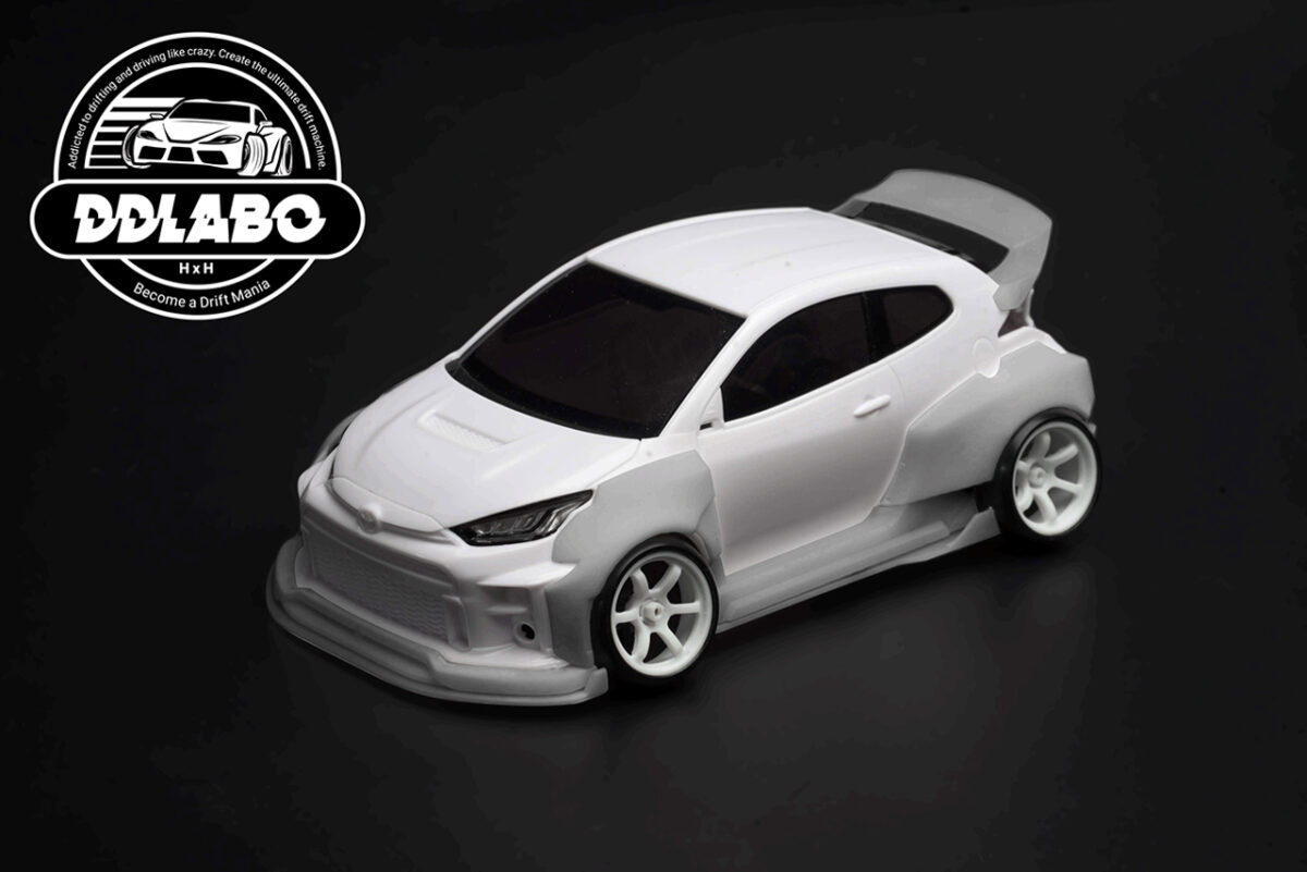 DDLABO Widebody kit V1 for MZN218 MINI-Z GR Yaris / DDLABO ワイドボディキットV1　MZN218 MINI-Z GRヤリス用　DDL-AR003