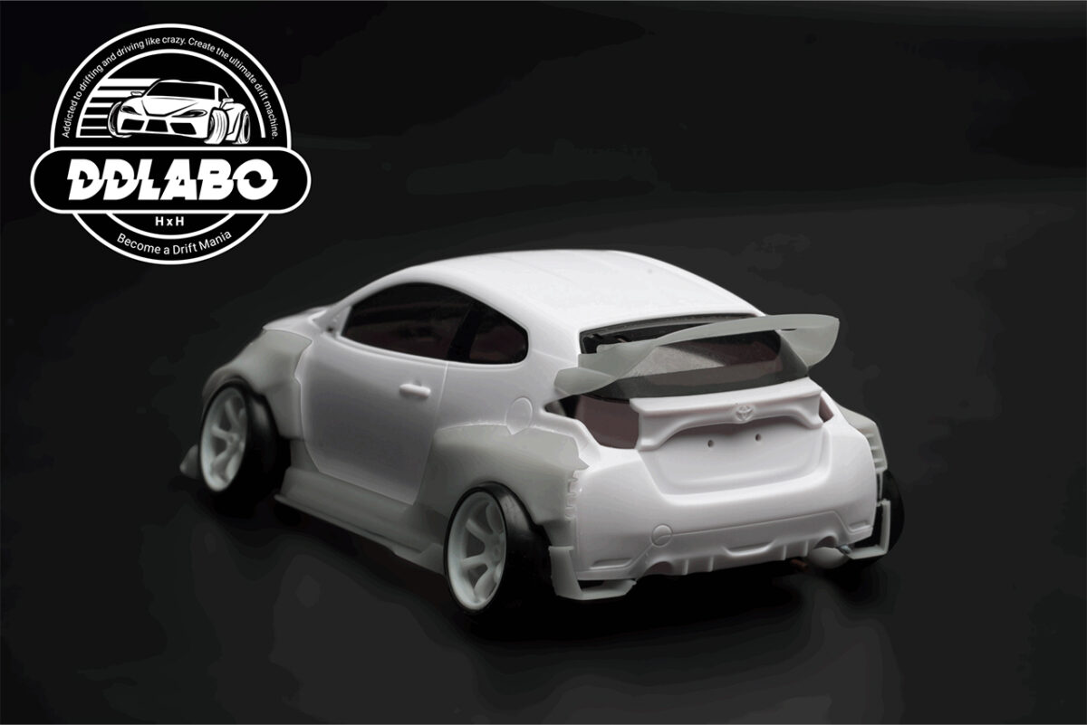 DDLABO Widebody kit V1 for MZN218 MINI-Z GR Yaris / DDLABO ワイドボディキットV1　MZN218 MINI-Z GRヤリス用　DDL-AR003