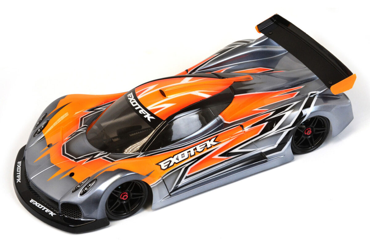 EXOTEK　Pzero R （USGT公認）1/10 LEXAN™ クリアーボディ 専用ウィング付属　#2288
