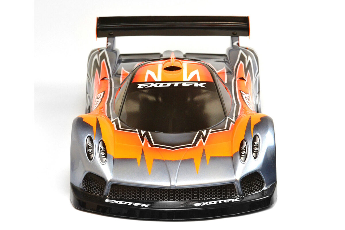 EXOTEK　Pzero R （USGT公認）1/10 LEXAN™ クリアーボディ 専用ウィング付属　#2288