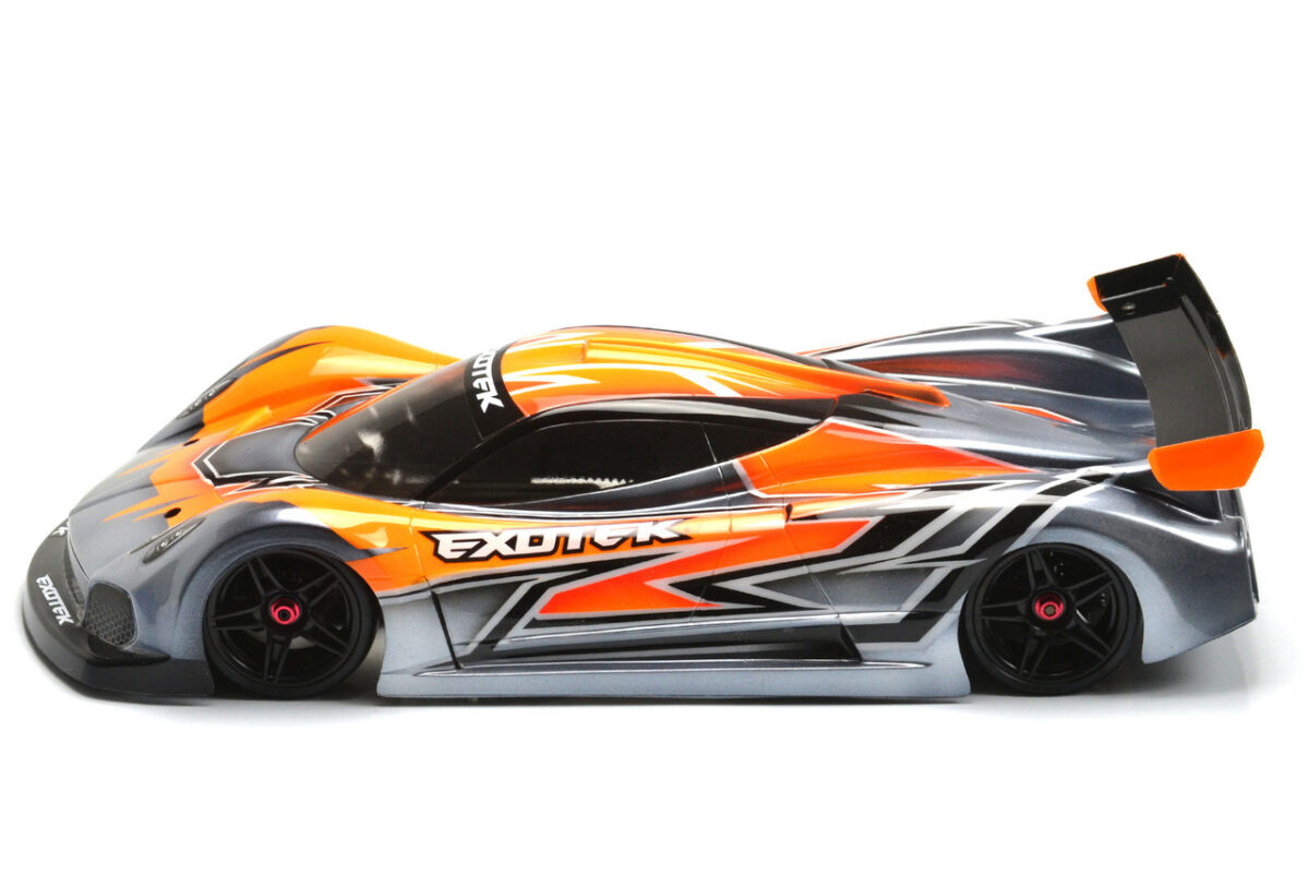 EXOTEK　Pzero R （USGT公認）1/10 LEXAN™ クリアーボディ 専用ウィング付属　#2288