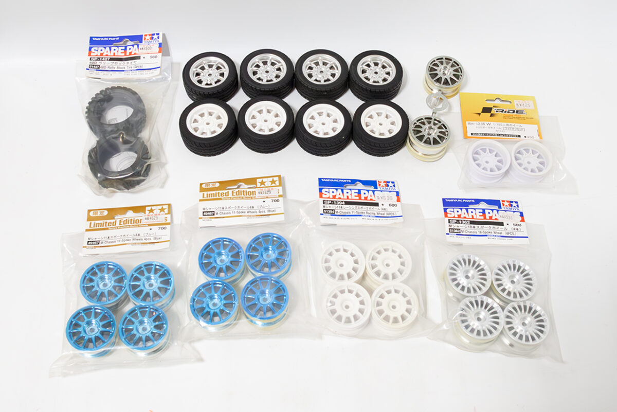 【中古販売】　タミヤ Mシャーシ　タイヤホイールセット