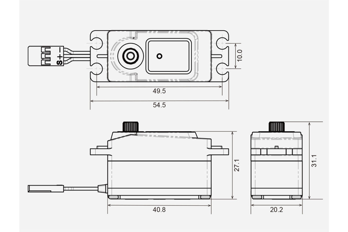 G-FORCE　GDS-0713L Low Profile Digital Servo　G0987