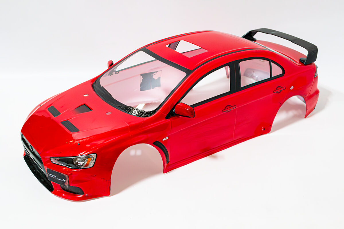 【中古販売】　タミヤ　三菱ランサーエボリューションX　ボディ