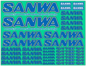 サンワ　SANWAデカールⅡ　ブルー（BLUE）　107A90537A