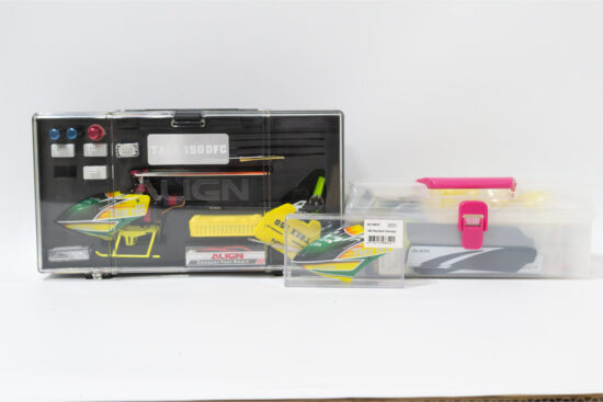 【中古販売】　ALIGN　TREX 150 DFC スペアパーツ・ケース付き