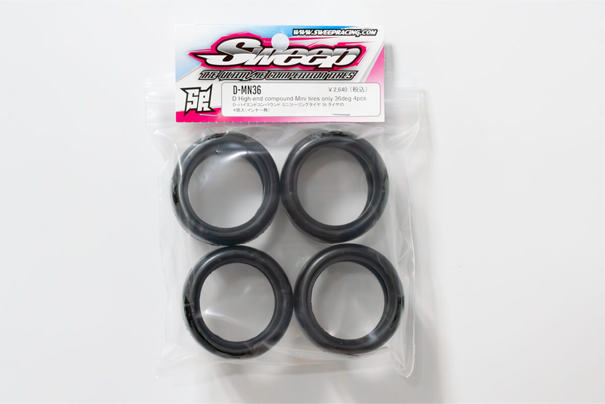 Sweep　D-ハイエンドコンパウンドミニツーリングタイヤ36　4個入（インナー無）　D-MN36