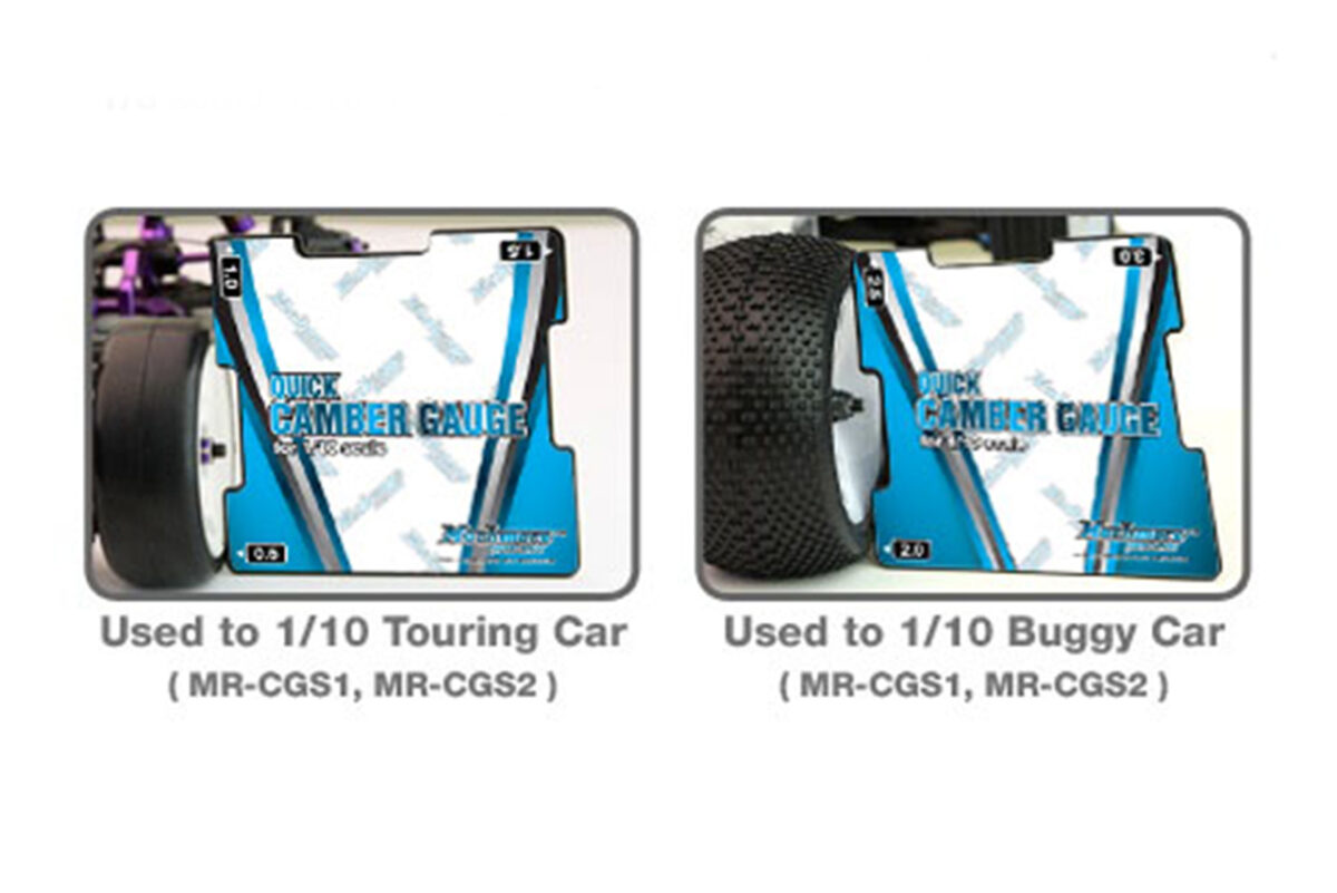 Muchmore racing　 クイックキャンバーゲージ< 0.5°／1.0°／1.5°＞・1/10ツーリング&オフロード用 　MR-CGS1