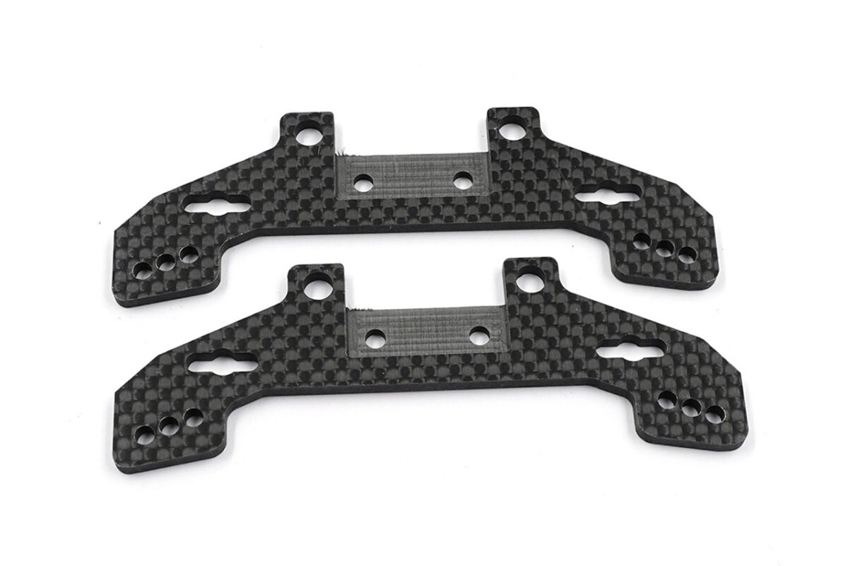 yeah racing　グラファイト ラリーショックタワーセット タミヤ TT02用　TATT-085BK