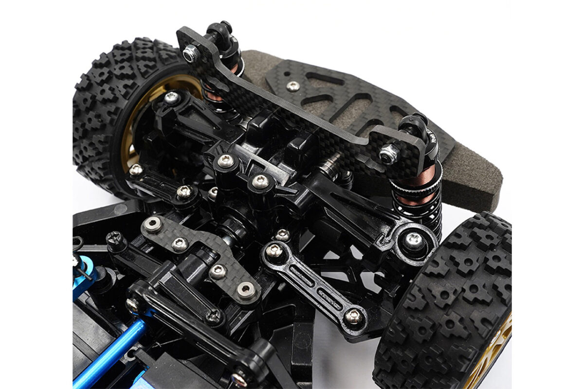 yeah racing　グラファイト ラリーショックタワーセット タミヤ TT02用　TATT-085BK